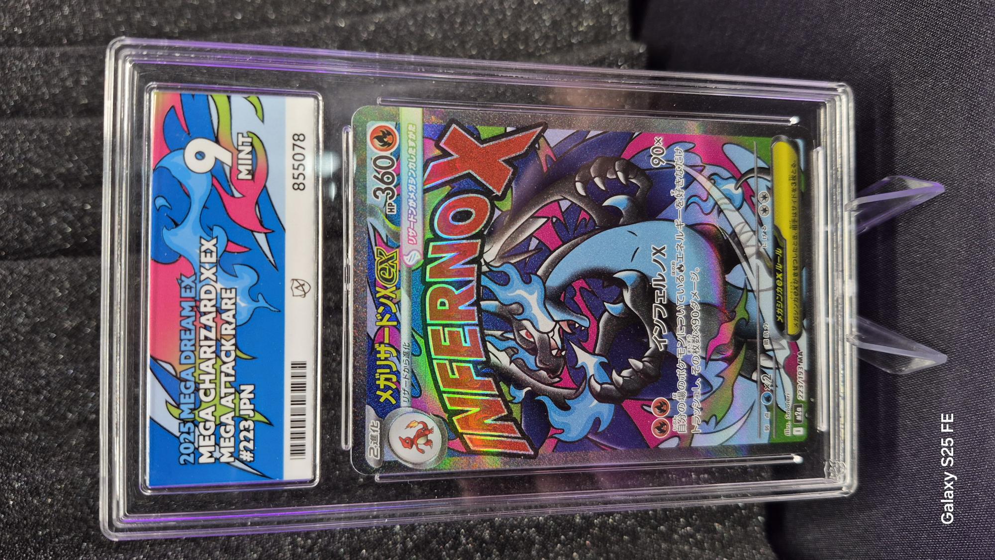 Mega Charizard X ex graded Mint 9 by ACE Grading